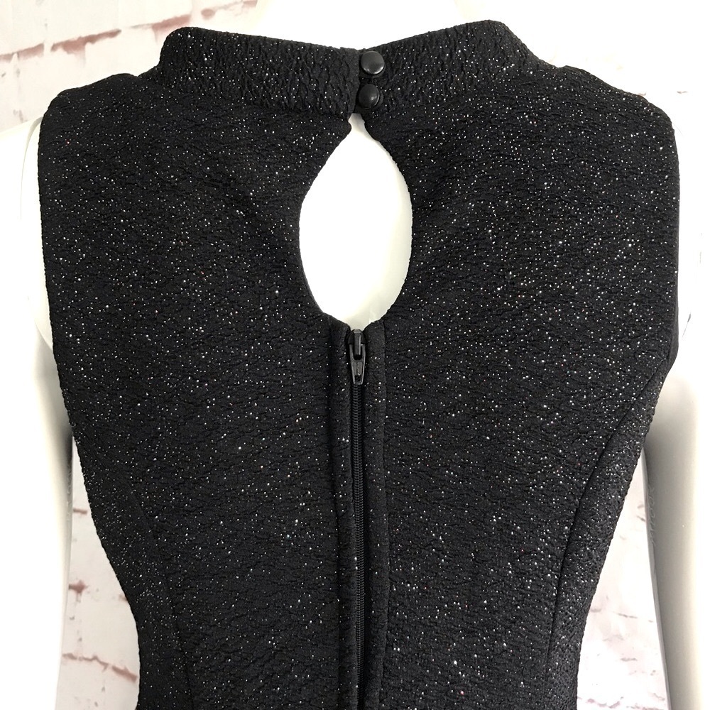 ZUNIE Multicolored Sparkly Black A-Line Keyhole Neck Party Dress GIRLS 16 - Picture 8 of 16